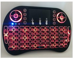 LuxeBass Draadloos mini toetsenbord met Multi Touchpad - RGB Backlight - Oplaadbare accu