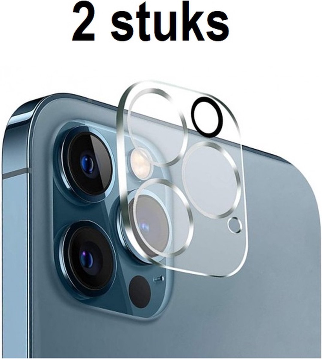 Camera lens protector geschikt voor iPhone 14 Pro / 14 Pro Max - Screenprotector voor Cameralens - Glasplaatje voor Bescherming van de Lens - Set van 2