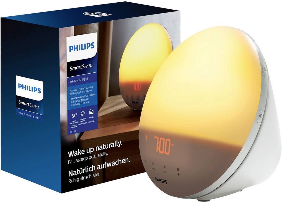 voorstel Tussendoortje fictie Philips HF3531/01 - Wake-Up-Light | bol.com