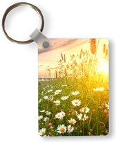 Porte-clés - Fleurs - Marguerite - Nature - Soleil - Horizon - Distribution de cadeaux - Plastique