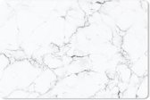 Muismat - Mousepad - Marmer - Wit - Grijs - Luxe - Marmerlook - Structuur - 27x18 cm - Muismatten