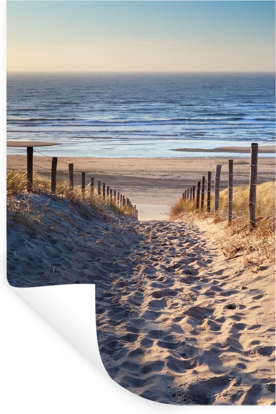 Muurstickers - Sticker Folie - Strand - Zee - Nederland - Duinen - Zon -  60x90 cm -... | bol.com