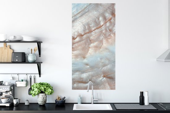 Poster Schelpen - Abstract - Natuur - 60x120 cm - Kerstversiering - Kerstdecoratie voor binnen - Kerstmis