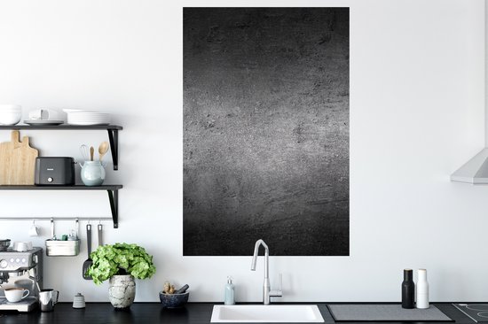 Muurstickers - Sticker Folie - Beton - Grijs - Retro - Cement - Textuur - 80x120 cm - Plakfolie - Muurstickers Kinderkamer - Zelfklevend Behang - Zelfklevend behangpapier - Stickerfolie
