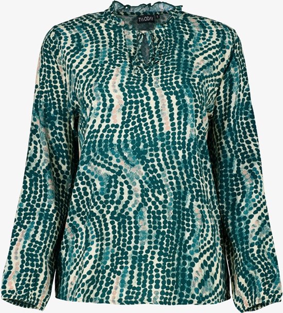 TwoDay dames blouse met print - Groen - Maat 3XL | bol.com