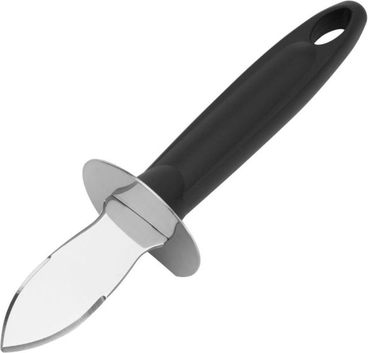 Westmark Oestermes, tweezijdig geslepen mes, totale lengte: 19,7 cm, roestvrij staal/kunststof, zilver/zwart, 66152270