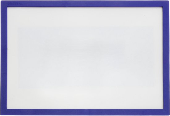 PrimeMatik - Magnetisch label met blauw frame met magneetbord 220x158 mm