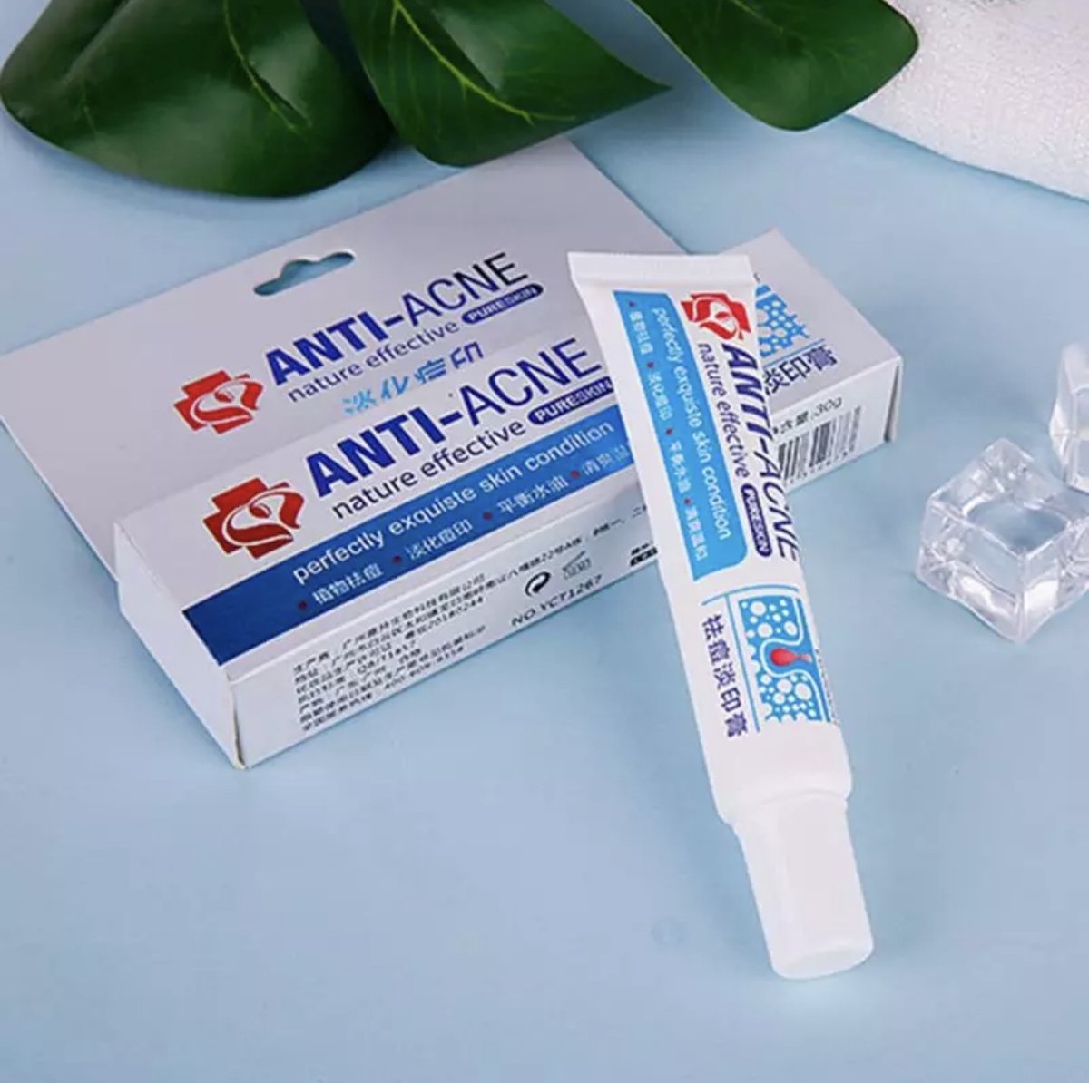 Anti acne cream - Crème - Geneeskundig - Hydraterende Gel - Poriën- Kruiden