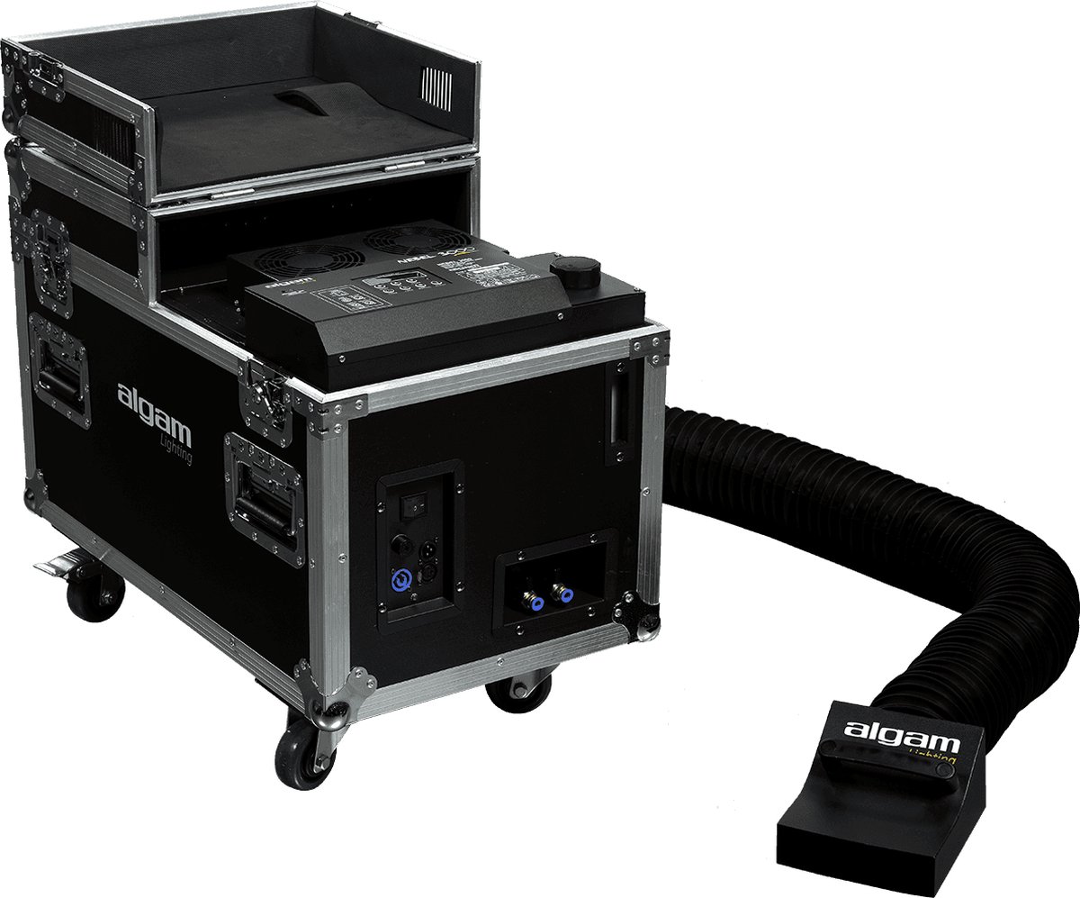 Algam Lighting - Rookmachine NEBEL 3000 - Lowfog rookmachine - Lowfog machine - Rookmachine 3000W - Voor zware mist - met draadloze afstandsbediening