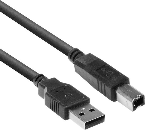 molen werper transactie Intronics USB 2.0 printer kabel - 1.00 meter | bol.com