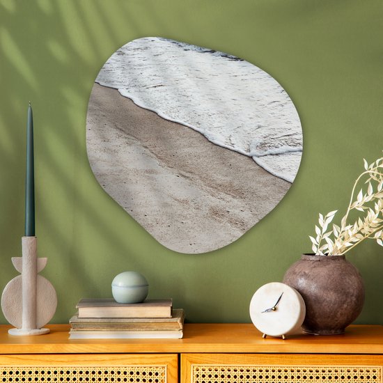 Décoration murale Organique - Décoration Décoration murale Plastique - Peinture Organique - Mer - Plage - Été - 60x60 cm - Forme Miroir Organique sur Plastique