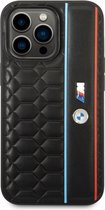 BMW Pu Telefoonhoesje voor Apple iPhone 14 Pro - Bescherm je Telefoon & Kies uit Zwarte Achterkant - Uitstekende Bescherming & Comfort