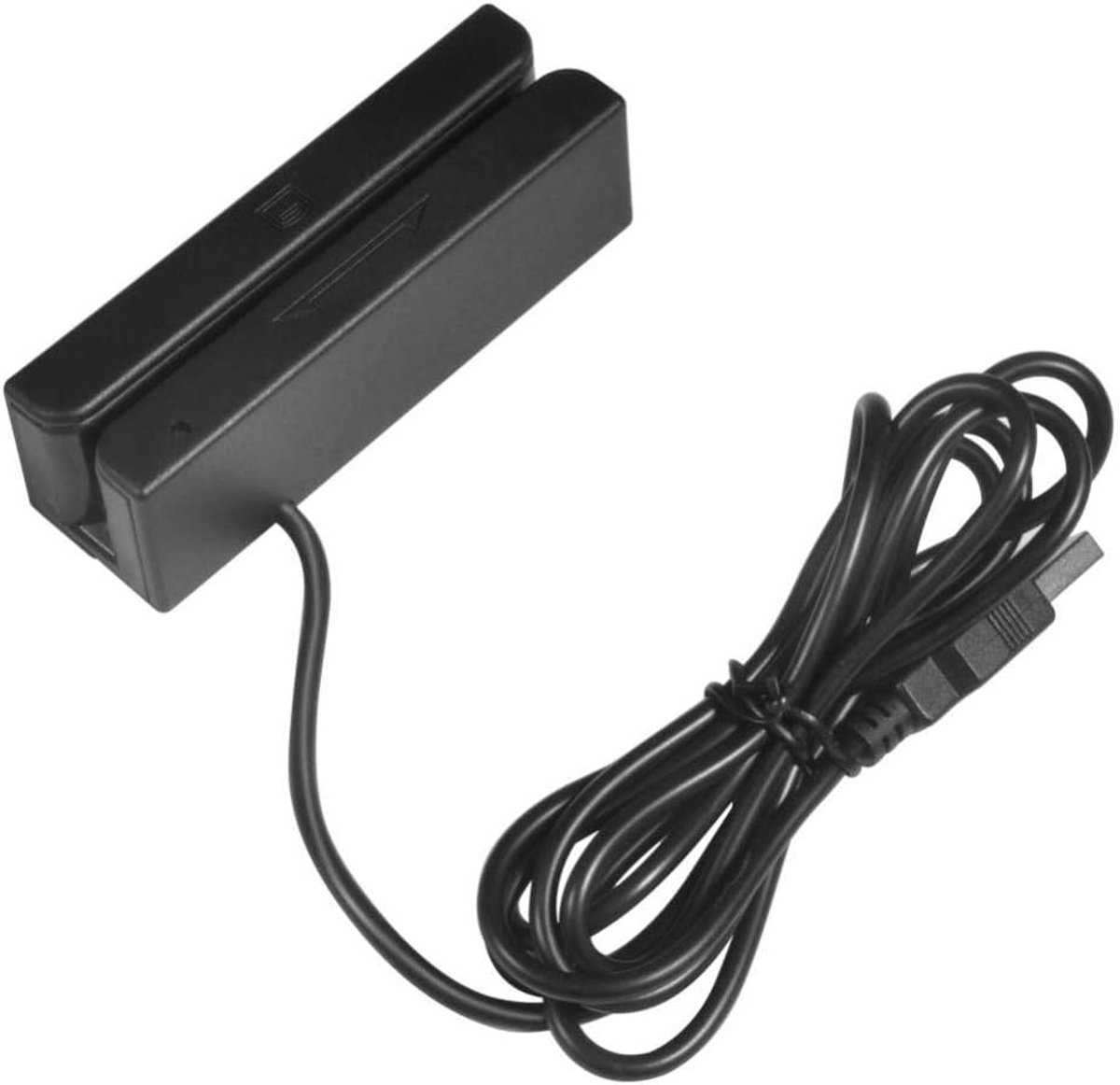 Compacte Magnetische Kaartlezer voor POS Systemen, Banken en Toegangscontrole - 3 Tracks Mini MAG Hi-Co Swiper voor Identiteitsverificatie en Loyaliteitsprogramma's