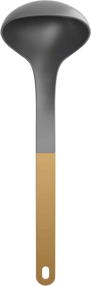 Soeplepel - Pollepel opscheplepel - Soepen opscheppen - Hittebestendig tot 220°C - 30 cm - Geel