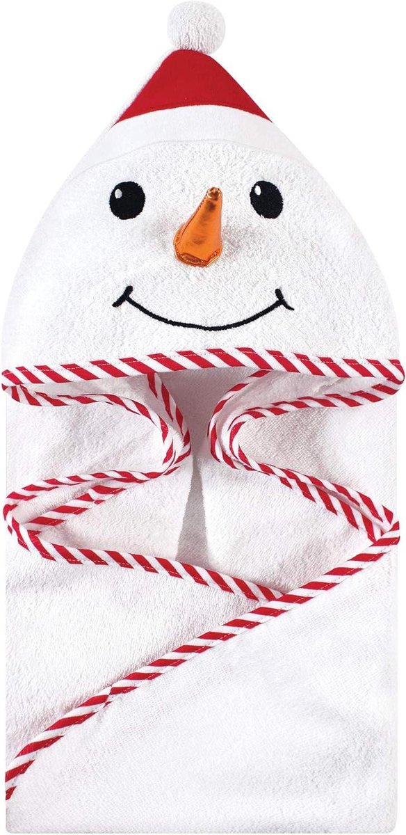 Baby Handdoek met Capuchon - Badjas Baby - Baby Baden - Schattig Dierengezicht - 84x84 cm - Munt