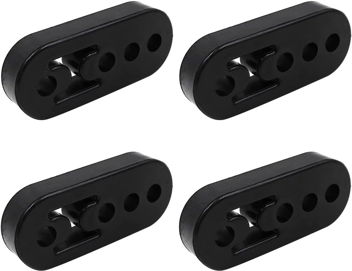 Universele 4-delige Uitlaatbeugelset voor Auto's - Rubber Uitlaatsteunen, Bevestigingsbeugels en Montageaccessoires voor Auto-uitlaten