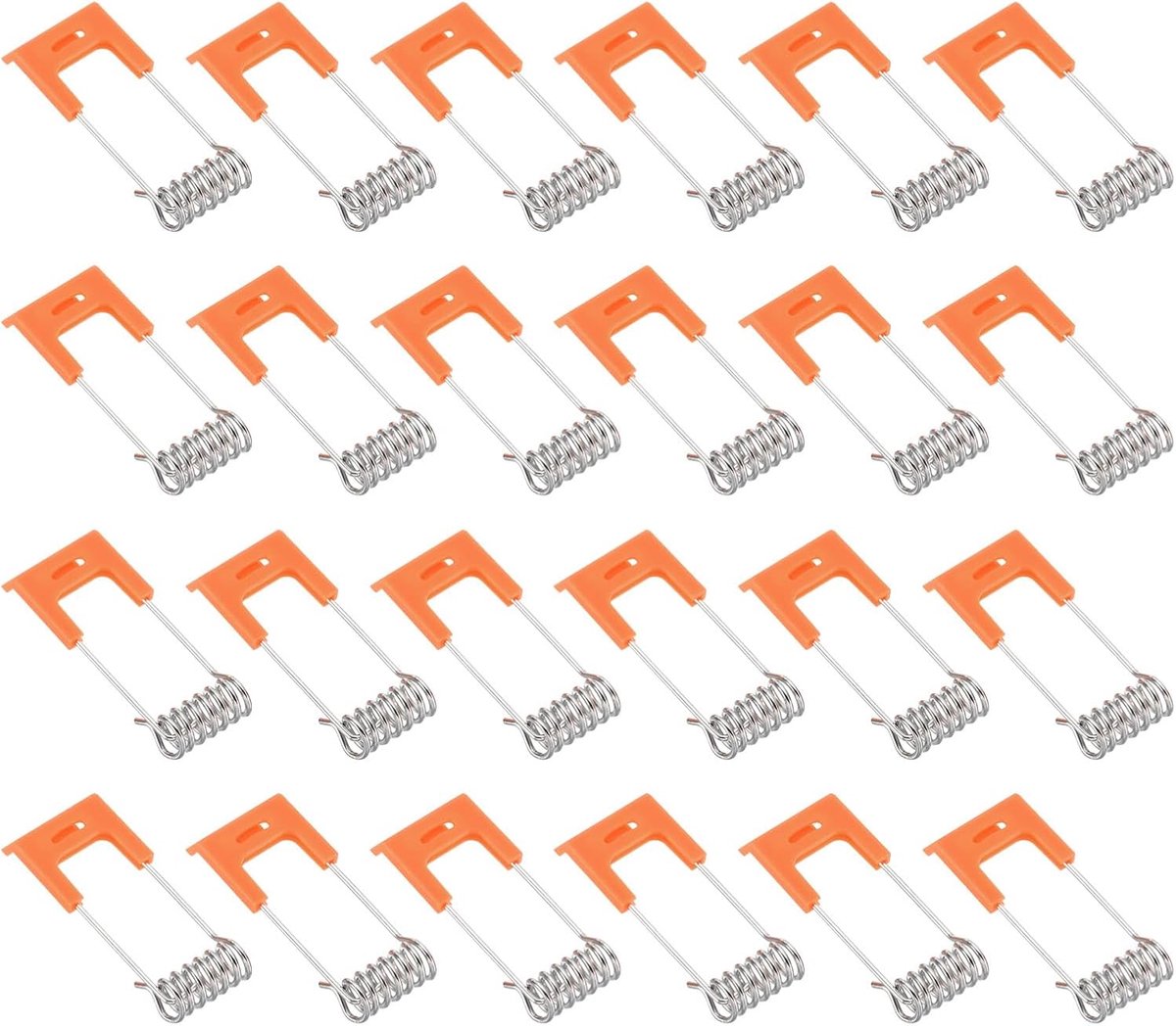 49 x 16 mm Ceiling Light Spring Clamps - 50 Pieces Emitting Diode Recessed Light Accessories - Fixing Clamps voor Ceiling Lamp - Oranje