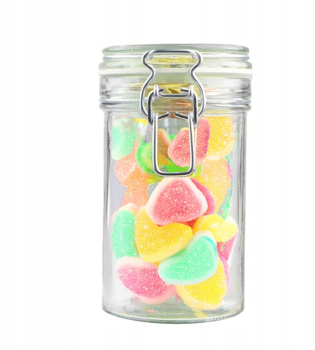 Bimberek - Hermetische Glazen Pot - 500ml - Luchtdichte Deksel - Witte Afdichting