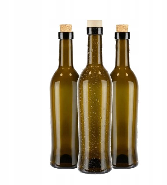 Bimberek Toscana Serie - Glazen Fles - 500ml - Donkergroen - Elegant Ontwerp van Bimberek — afbeelding 3