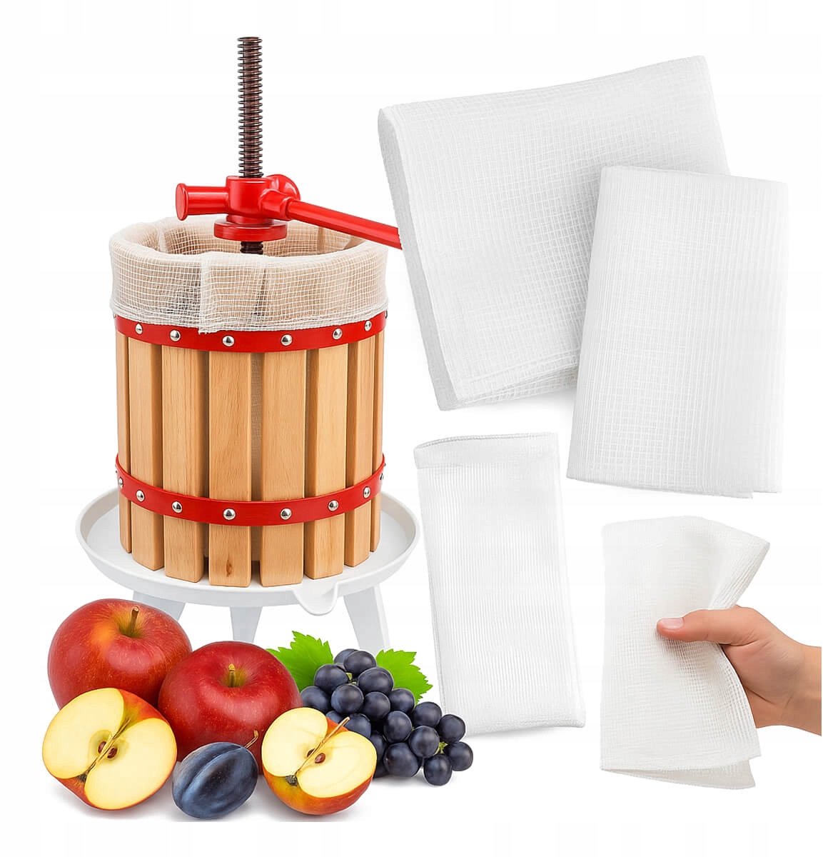 Bimberek - Nylon Filterzak voor Fruitpers - 6L - Herbruikbaar - Voedselveilig