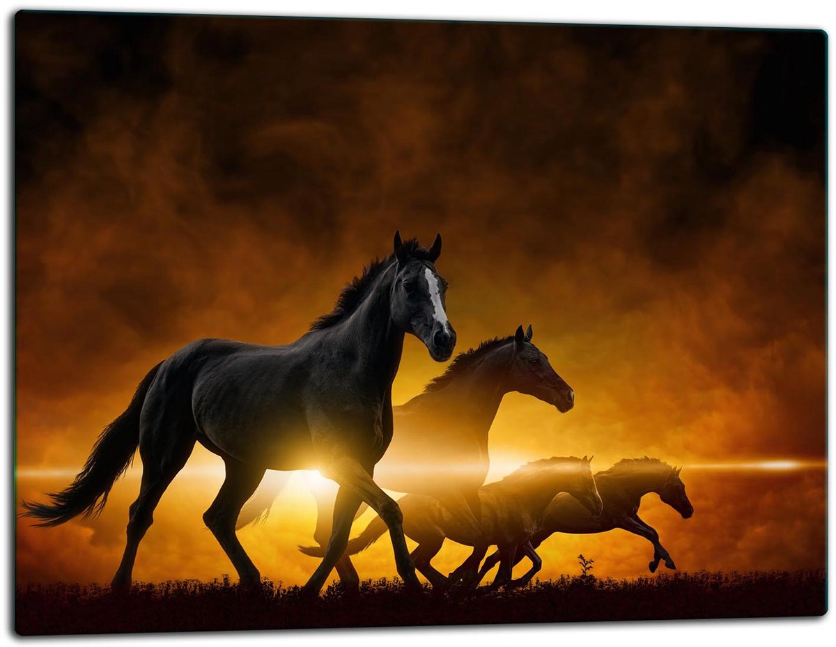 TMK ArtDeko - Glas Snijplank - 52x40 cm - Inductie Geschikt - Decoratief