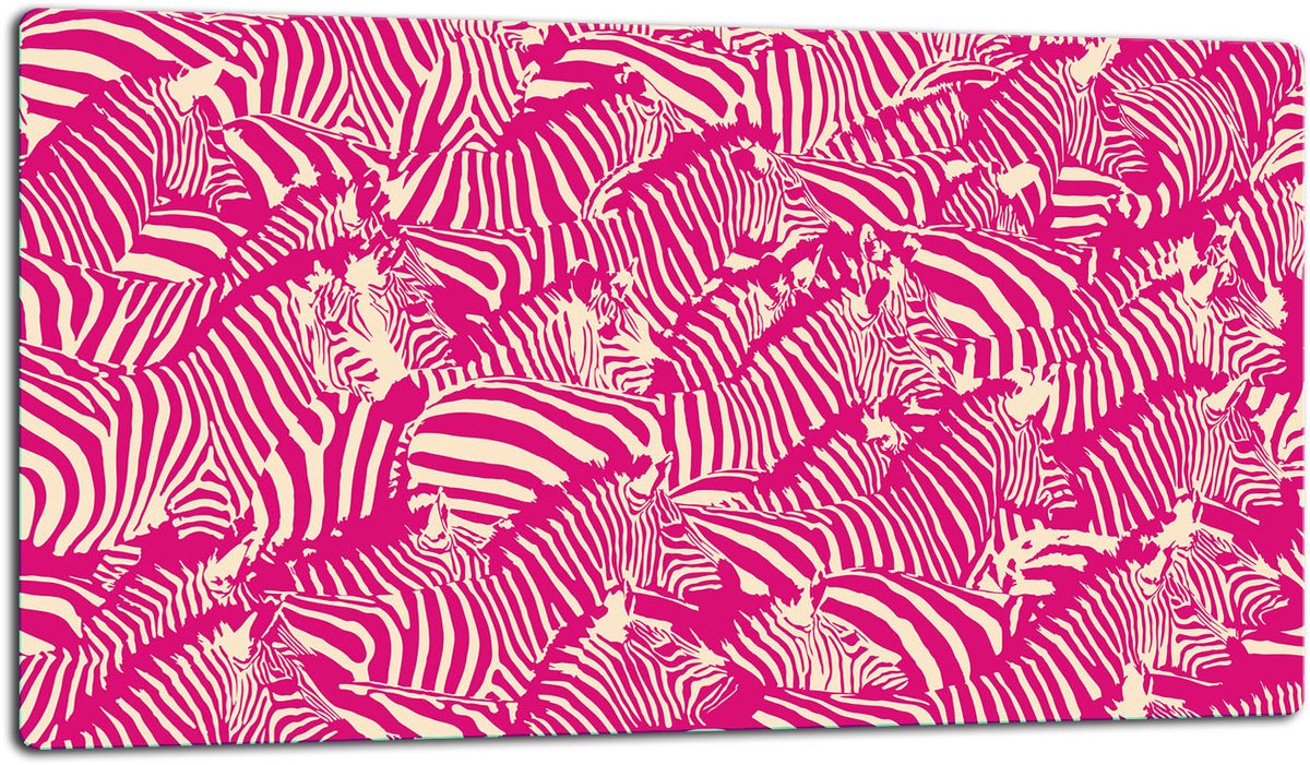 TMK ArtDeko - Glazen Snijplank - 52x30cm - Zebra - Hittebestendig