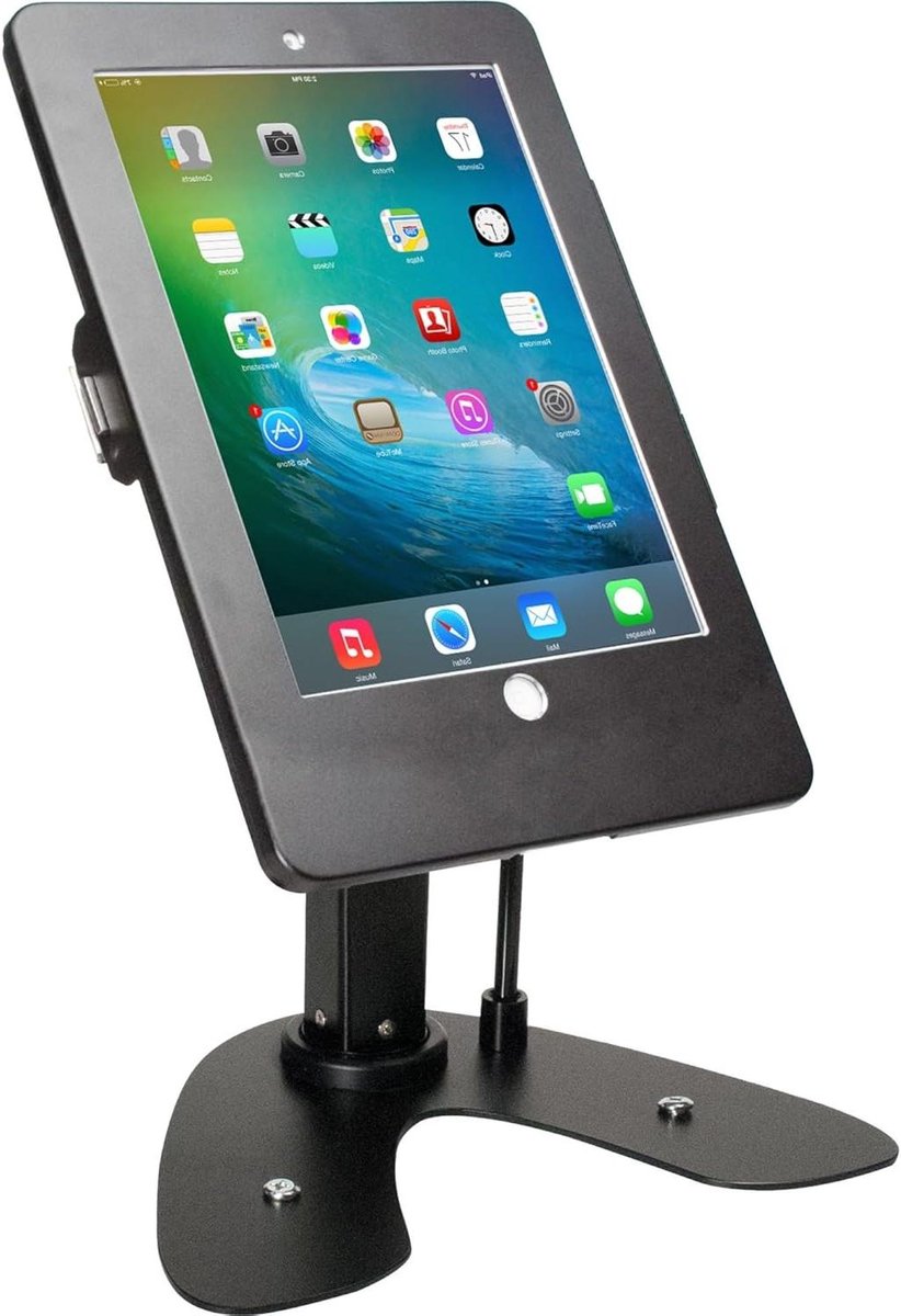 Tablet Kiosk Stand - Beveiliging Standaard - Publiek Gebruik - Anti Diefstal - 9.7 inch - Zwart