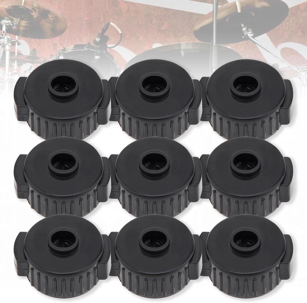 Cymbal Moeren - Percussie Onderdelen - Drum Setup - Snel Verstelbaar - 9 stuks - Zwart