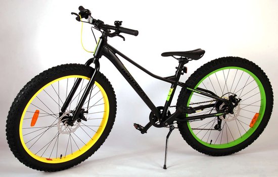 Volare Gradient Kinderfiets - Jongens - 26 inch - Zwart Geel Groen - 7 speed - Prime Collection van Volare — afbeelding 4