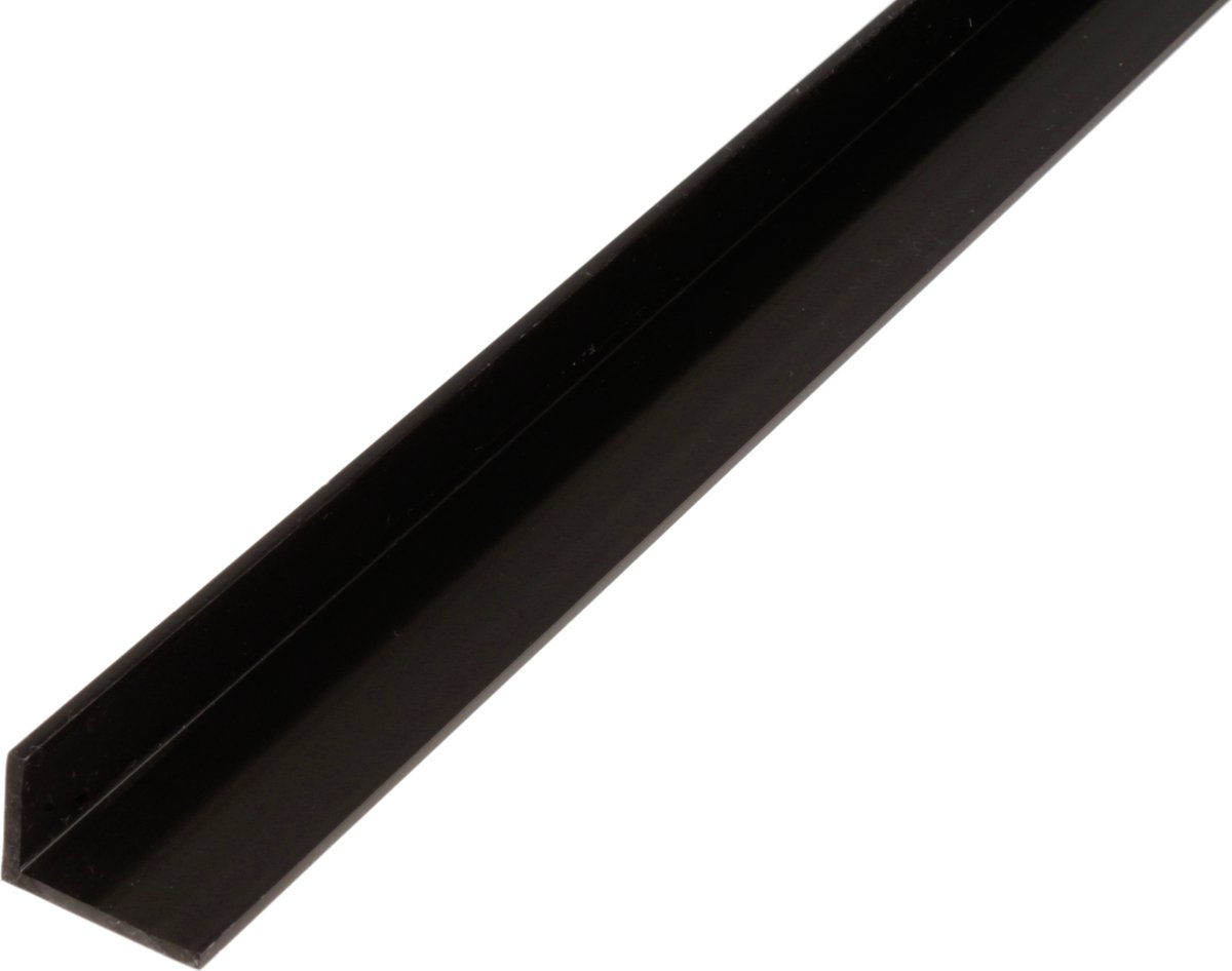 Alberts 498702 hoekprofiel | kunststof, zwart | 1000 x 40 x 10 mm | set van 10