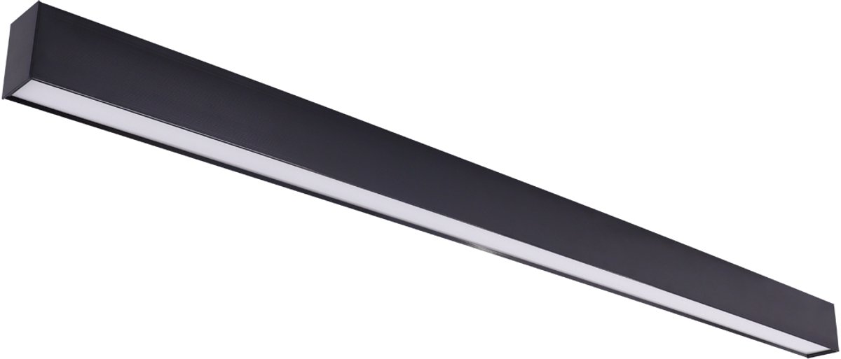 DAN Plafondlamp - LED Batten - LED Armatuur - Aanpasbare kleur CCT - 36W - 5430 Lumen -Keuken / Woonkamer / Bureau - Zwart - 1200mm