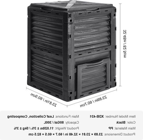 Compostbak - Compostvat - 220 Gallon - Compost - Uitschuifbare ...