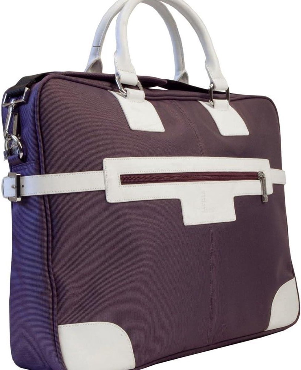 Laptop Tas - Computertas Vrouwen - Laptop Beschermen - Ritssluiting Voorvak - 15.6 inch - Paars