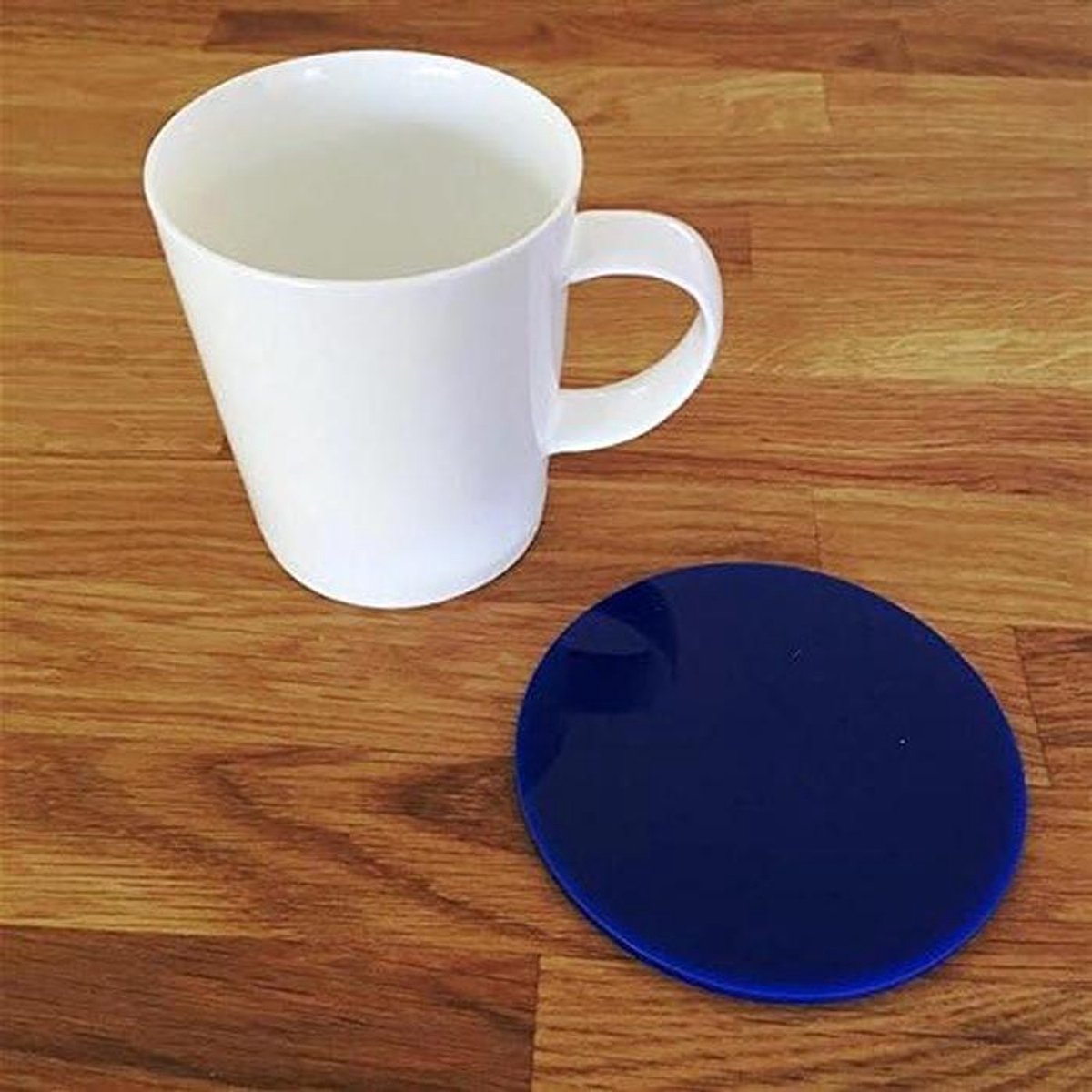 Onderzetters Rond - Tafelbeschermers - Dranken Koel Houden - Onbreekbaar Acryl - 100 mm - Geel