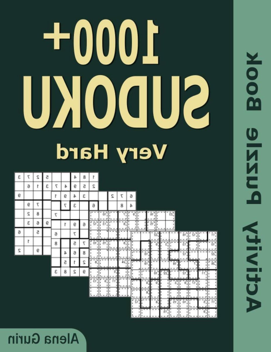 Sudoku Puzzelboek - Puzzelboek Volwassenen - Hersenen Trainen - 1006 Puzzels - 28 x 22 cm - Wit