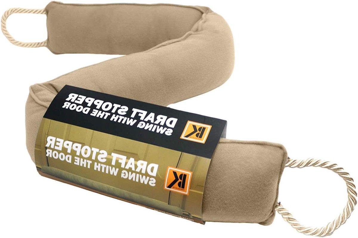 Tochtstopper Deur - Onderdeur Isolator - Energie Besparen - Schommelt met deur - 91 cm - Beige