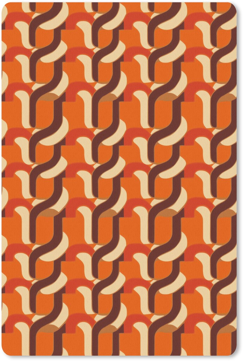 Muismat 13x20 cm - Mousepad Retro - Modern - Kleurrijk - Muismatten