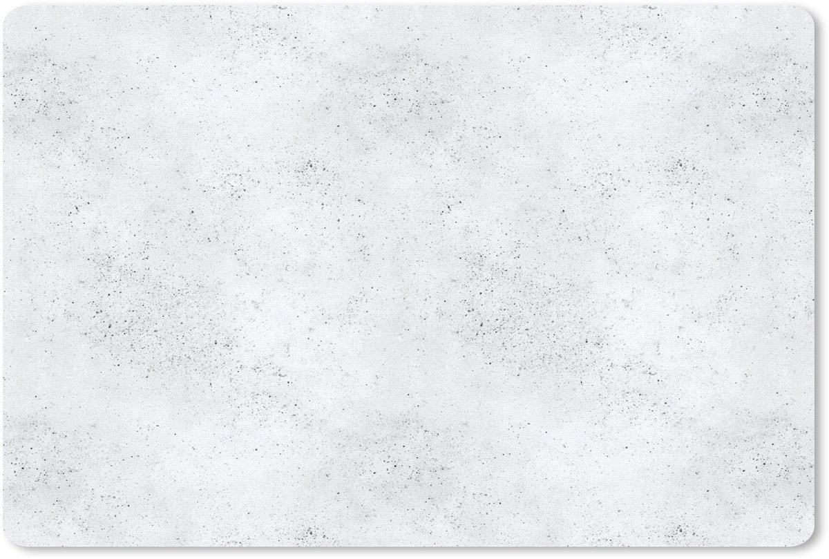 Muismat 13x8 cm - Mousepad Lichtgrijs - Betonstructuur - Subtiel - Muismatten