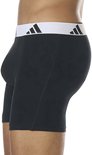Zwarte Adidas boxershorts met witte tailleband met Adidas logo.