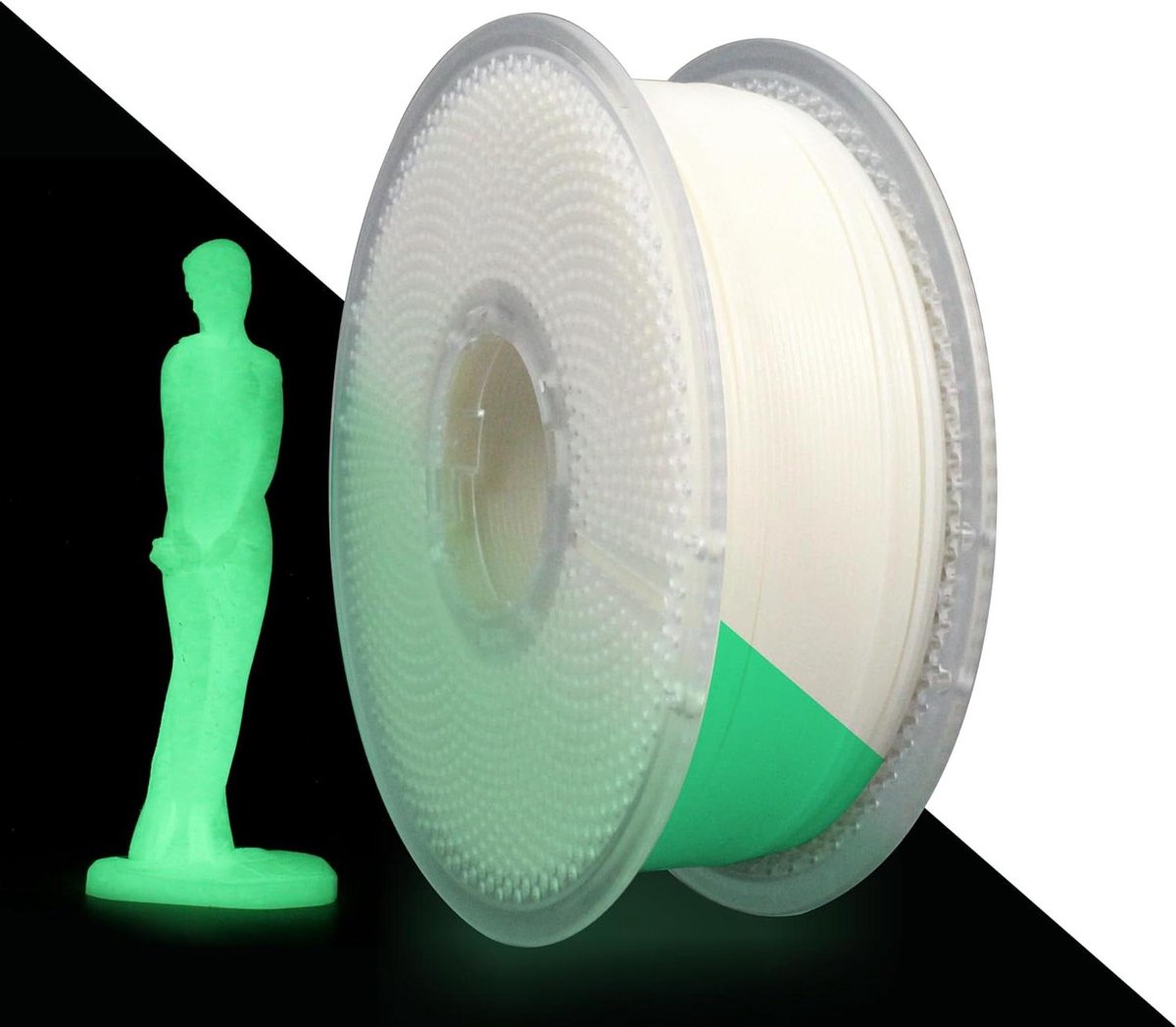 PLA F-filament - 3D-print filament - 3D-printen - Glow-in-the-dark effect - 1 kg - Lichtgroen
