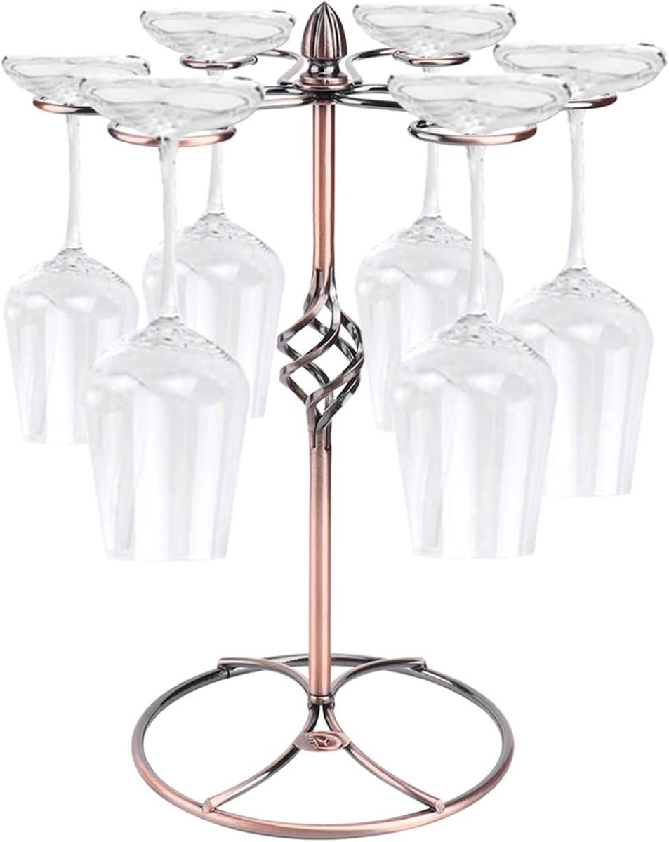 Retro Stijl Wijn Glazen Rek - Hangend Shelf Organizer voor Thuis Bar en Restaurant Opslag met Elegant Design
