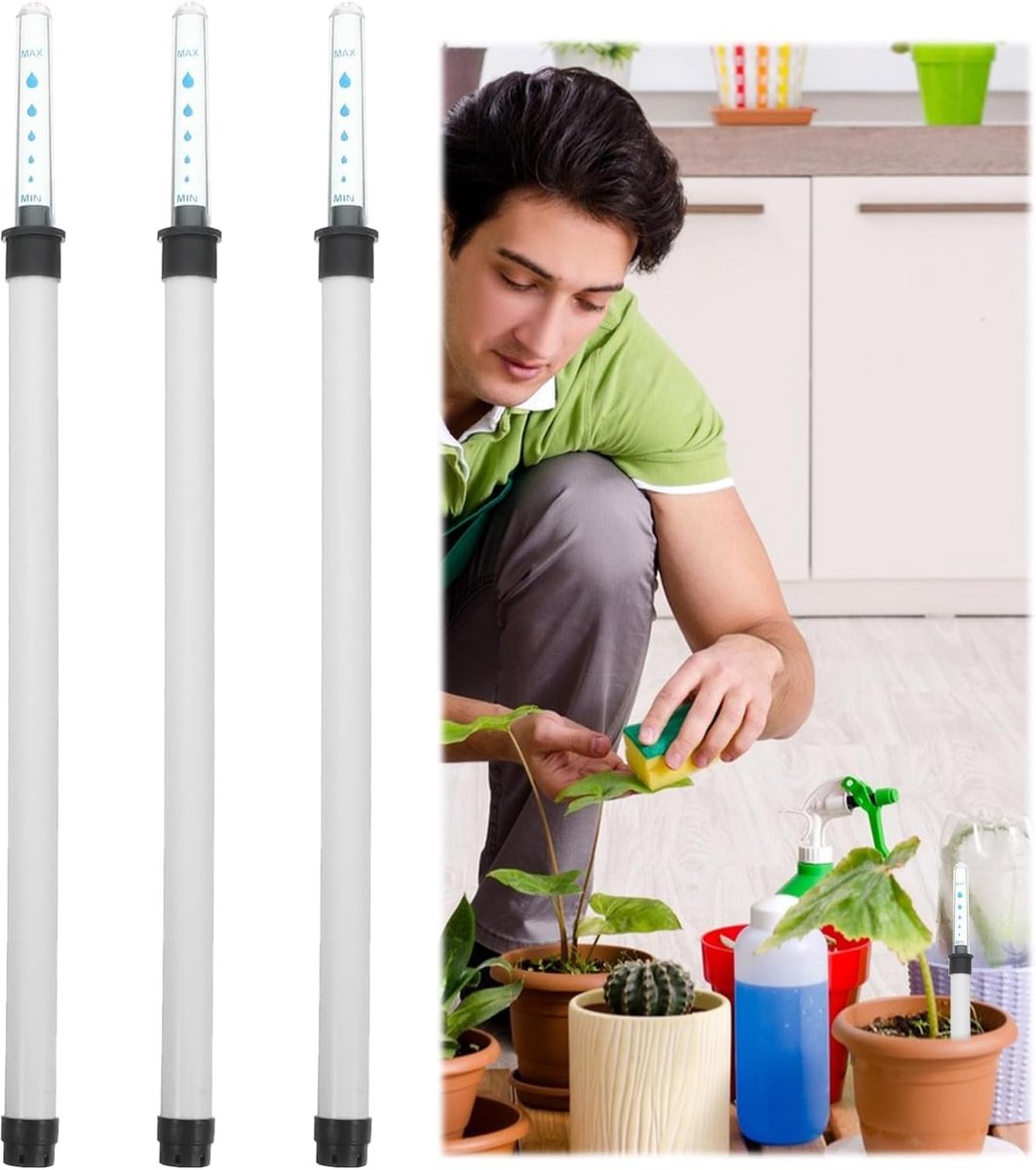 3 Pcs Water Level Indicators voor Planten - 36 cm - Watering Gauge - Indoor Planten - Water Indicator voor Planters - Potted Planten - Tuinieren