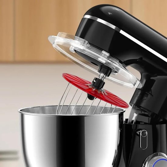 Standmixerwisser - Mengkop spatbescherming - Knoeivrij mixen - Sluit nauw aan op kom - 14 cm - Rood van Merkloos — afbeelding 4