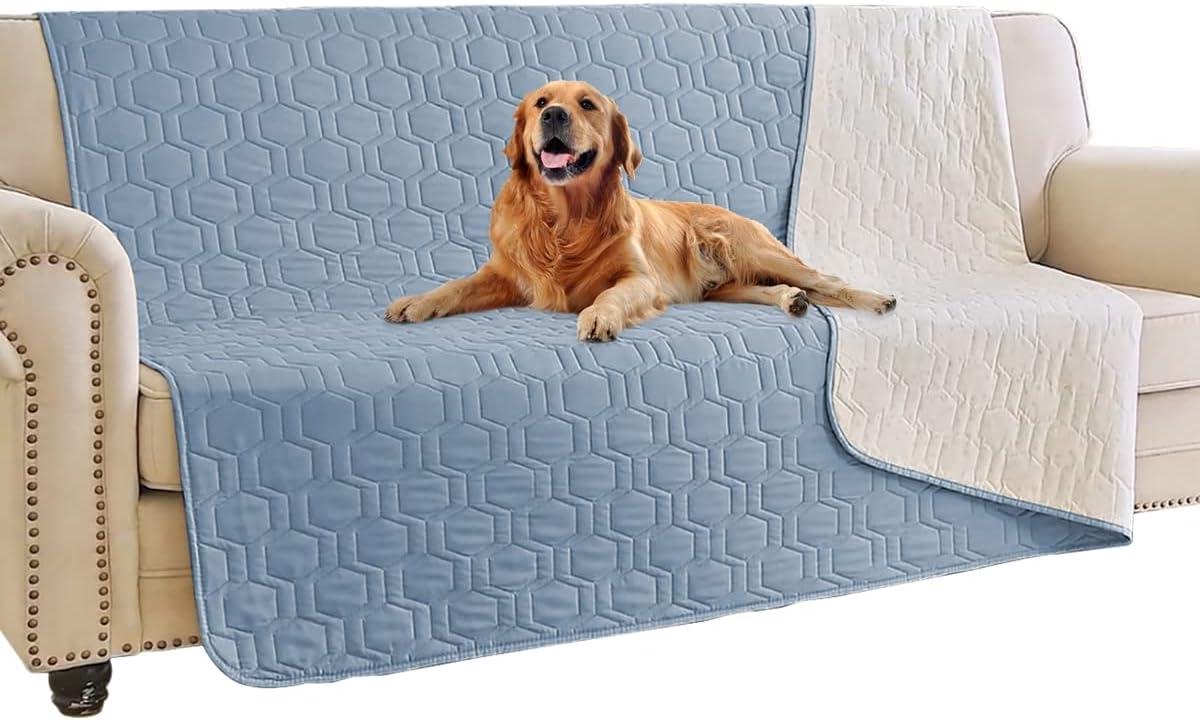 Huisdieren Dekmat - Bankbeschermer Huisdier - Meubels Beschermen - Waterdicht Antislip - 1210 Gram - Steenblauw
