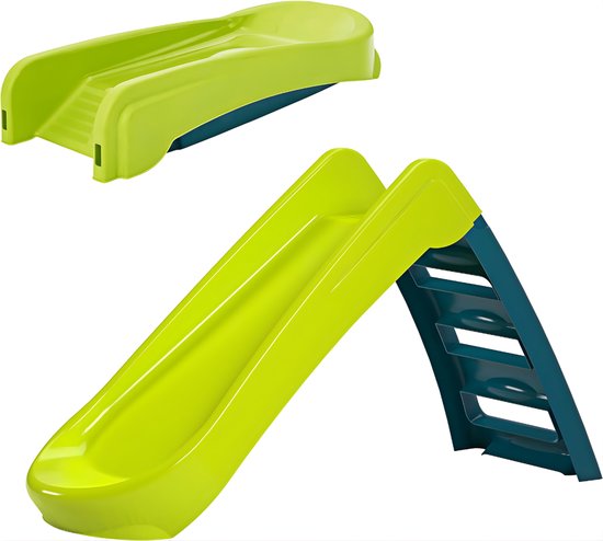 Florixa® Glijbaan - Glijbaan Peuter - Glijbaan Buiten - Glijbaan Little Tikes - Glijbaan Binnen - Groen - 132cm x 49cm x 72cm