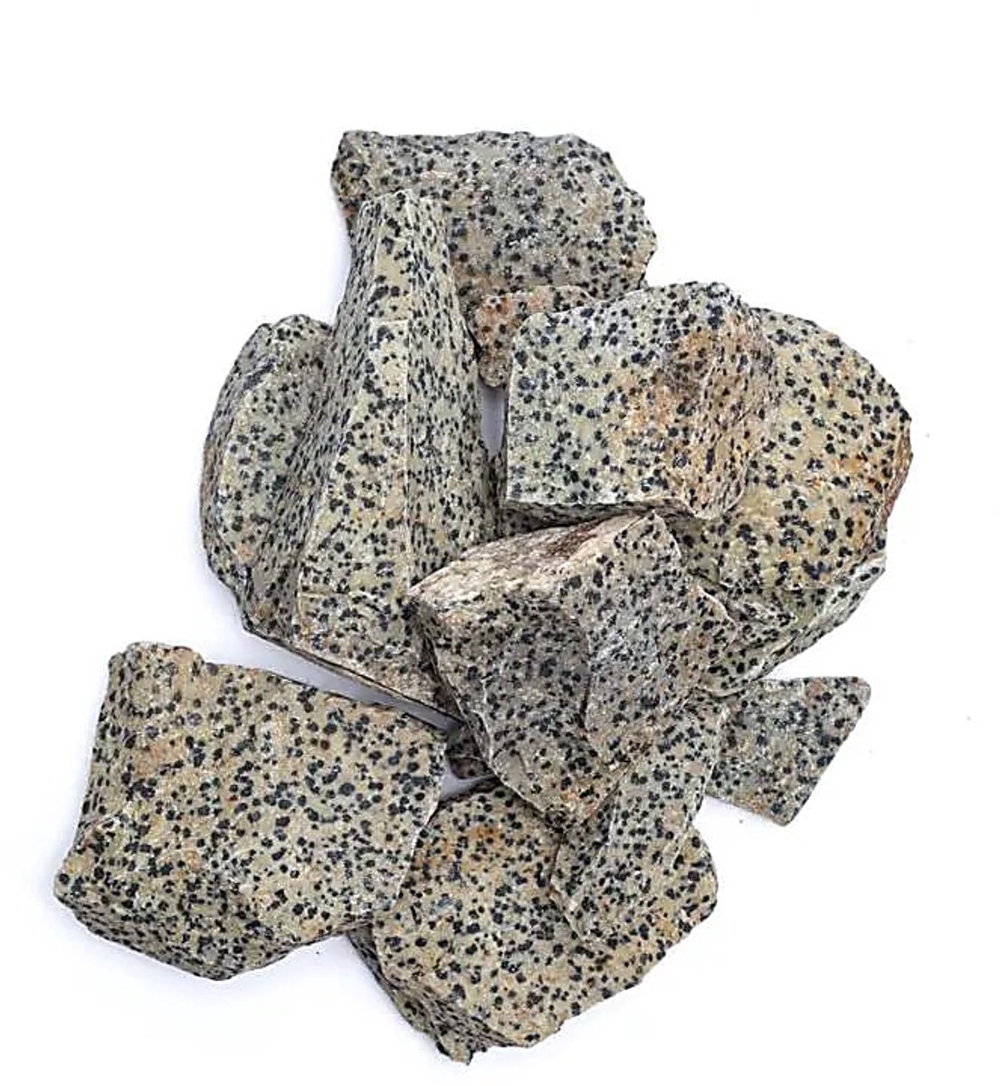 Ruwe Dalmatische Jaspis - ±3-8cm; ±1000g - ±3-8cm; ±1000g