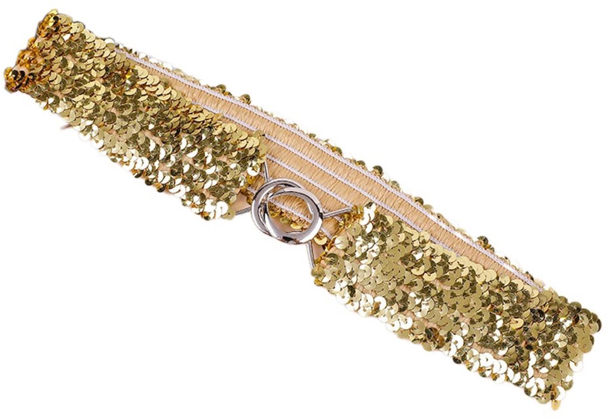 Glitter Pailletten Tailleriem voor Dames - Mode Accessoire in 18 Kleuren