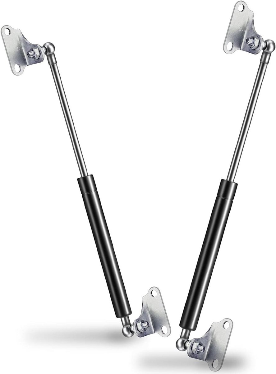Gasveerpoten Set - Lift Ondersteuning - Kast Deur Openen - Verlengde Lengte 15 Inch - 3.6-5.4 kg - Zwart