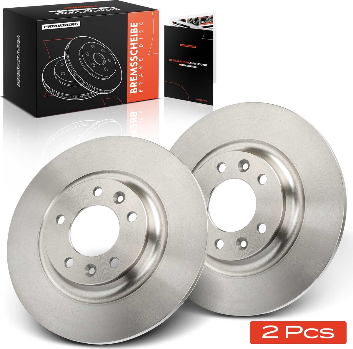 Frankberg 2x Remschijven Achteras voor Citroën C5 III Break Peugeot