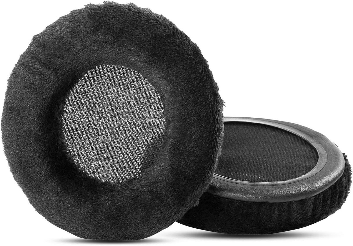 Oorkussens Vervanging - Hoesjes Schuimkussen - Hoofdtelefoon Comfort - Traagschuim Vulling - 1 Paar - Zwart